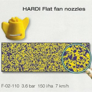 Hardi Flat fan Nozzle patternation