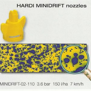 Hardi ISO Minidrift nozzle Paternation