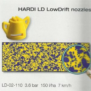 Hardi Lo Drift nozzle patternation