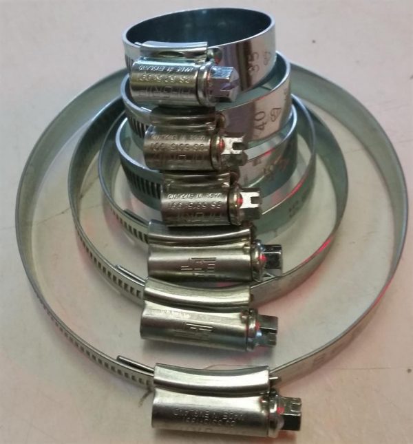 Hose clips Stainless steel (marine grade 18/8) Kilnwick Sprayers Ltd