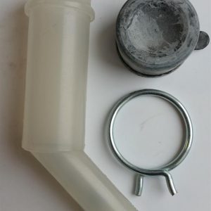 Oil reservoir and cap and clip old type