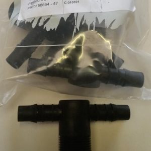 Hardi T piece 1/2" Hose tail ×3/4"bsp - 322046